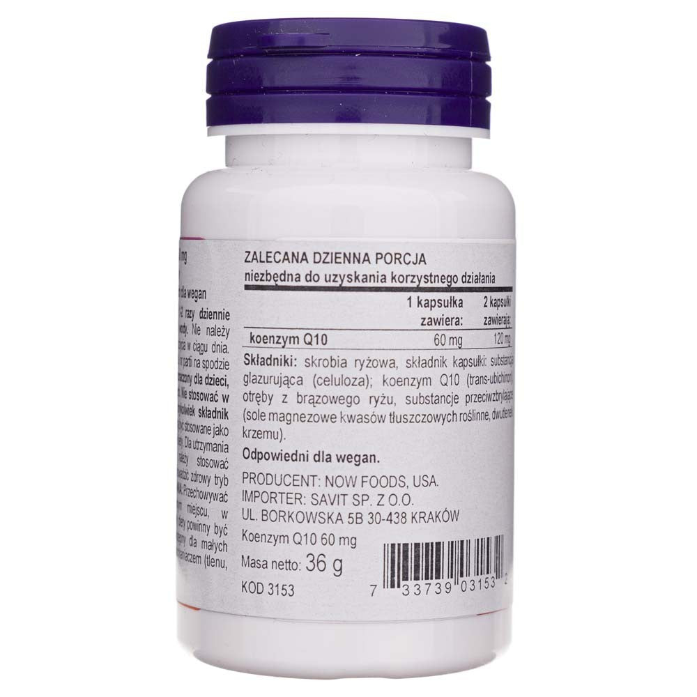 Now Foods CoQ10 60 mg - 60 kapsulių - Magnis.lt