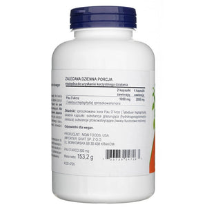 Now Foods Pau D'Arco 500 mg - 250 kapsulių - Magnis.lt