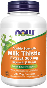 Now Foods raktažolė (silimarino pieno raktažolė) 300 mg - 200 kapsulių