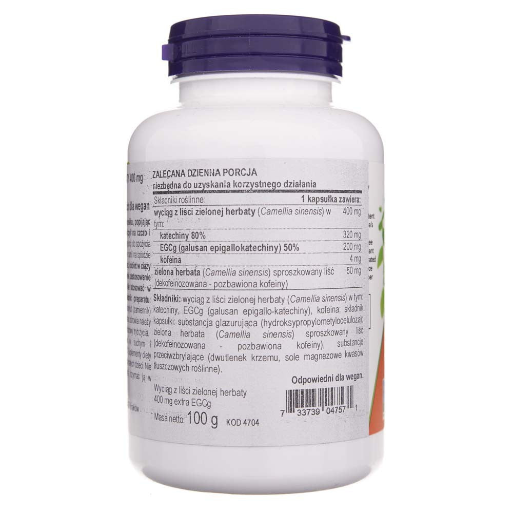 Now Foods EGCg žaliosios arbatos ekstraktas 400 mg - 180 kapsulių