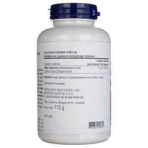 Now Foods Slippery Elm milteliai - 113 g