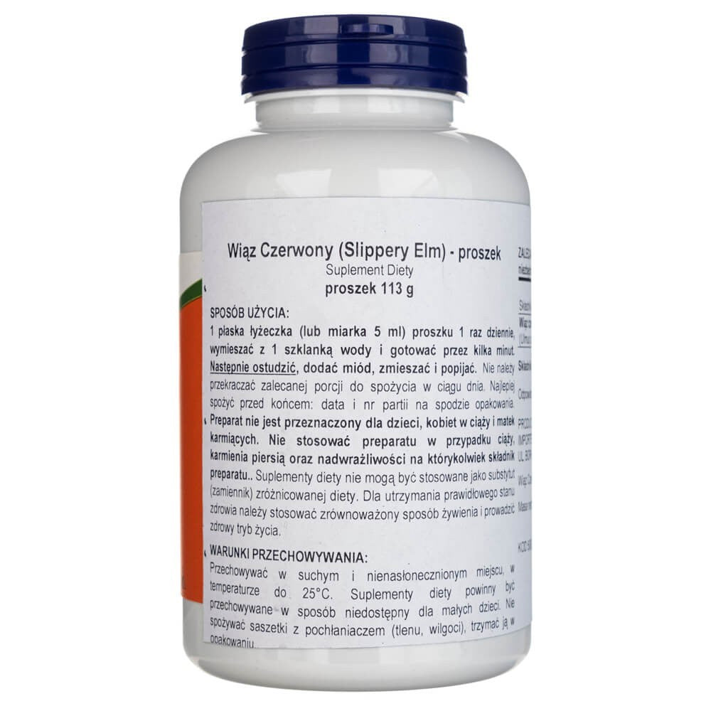 Now Foods Slippery Elm milteliai - 113 g