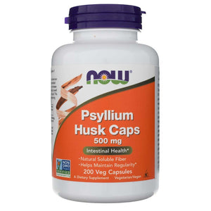Now Foods Psyllium Husk 500 mg - 200 kapsulių