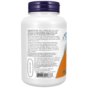 Now Foods Ultra Omega 3-D 1200 mg - 90 kapsulių