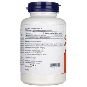 Now Foods kalcio askorbato milteliai - 227 g