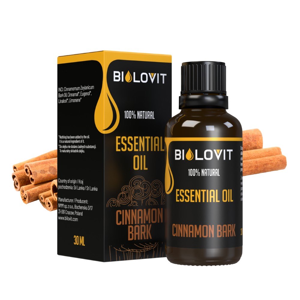 Bilovit cinamono žievės eterinis aliejus - 30 ml - Magnis.lt