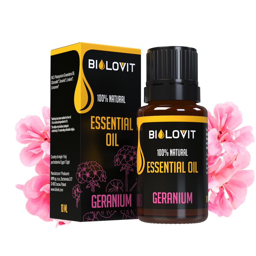 Bilovit Geranijų eterinis aliejus - 10 ml - Magnis.lt