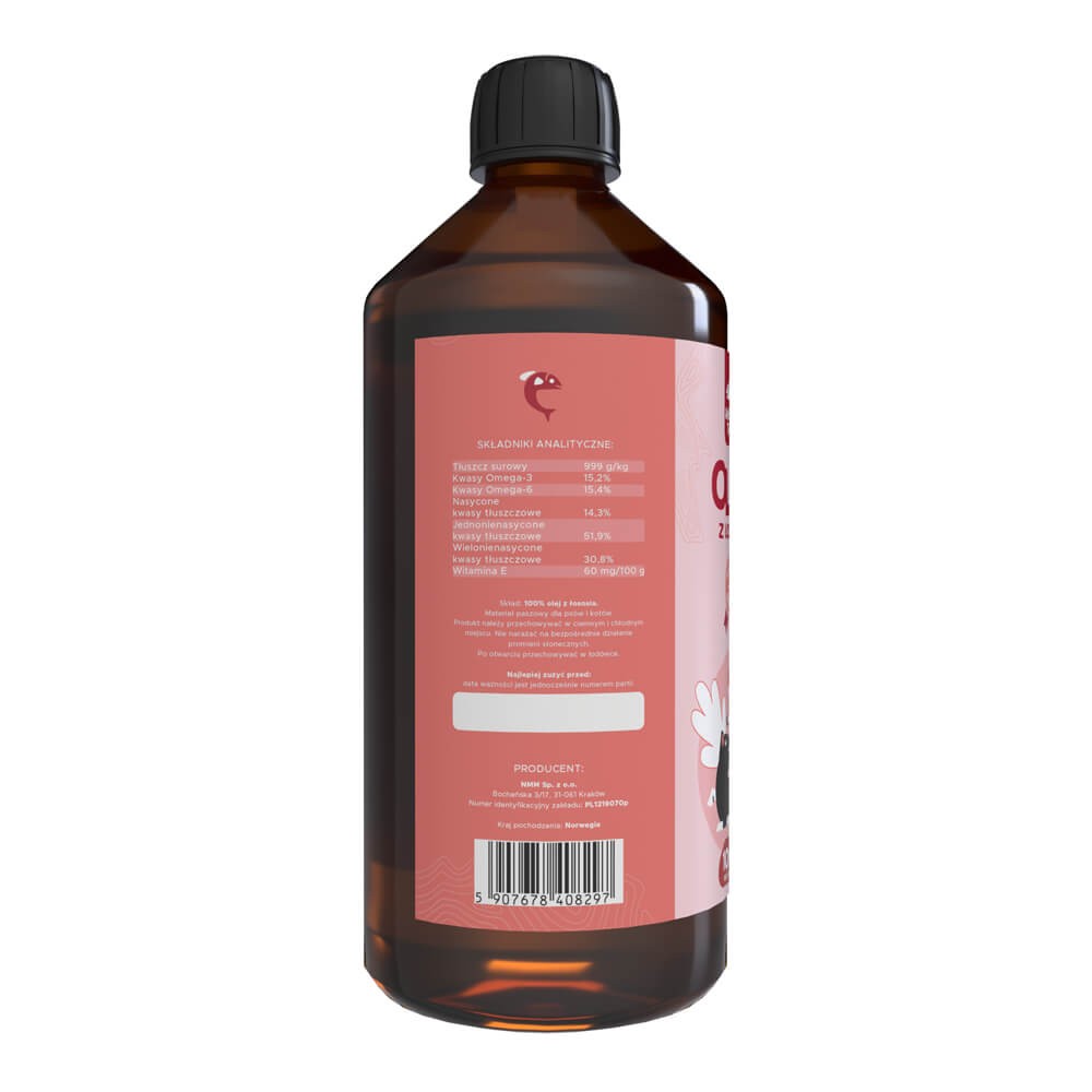 Atlantic Treat 100% lašišų aliejus šunims ir katėms - 1000 ml