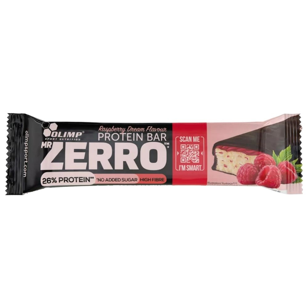 Olimp Mr Zerro Protein Bar Baltymų batonėlis, avietinis - 50 g