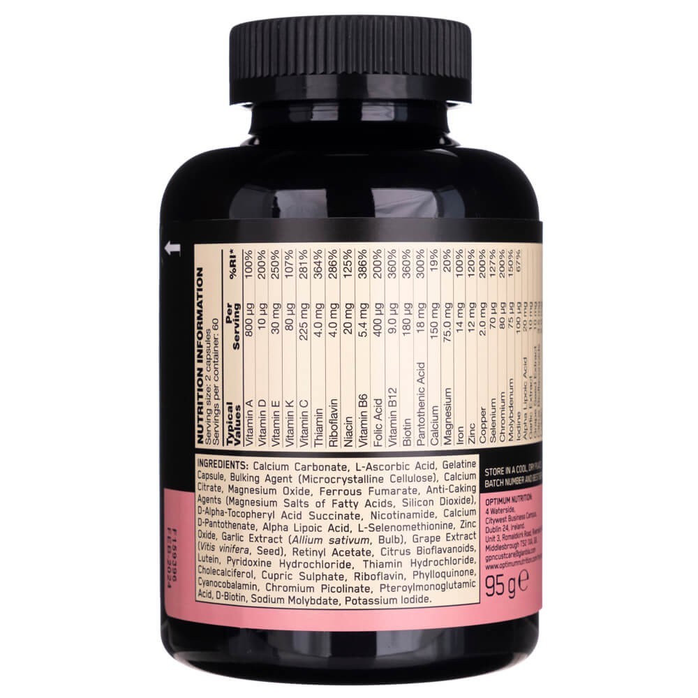 Optimum Nutrition Opti-Women (multivitaminai aktyvioms moterims) - 120 kapsulių