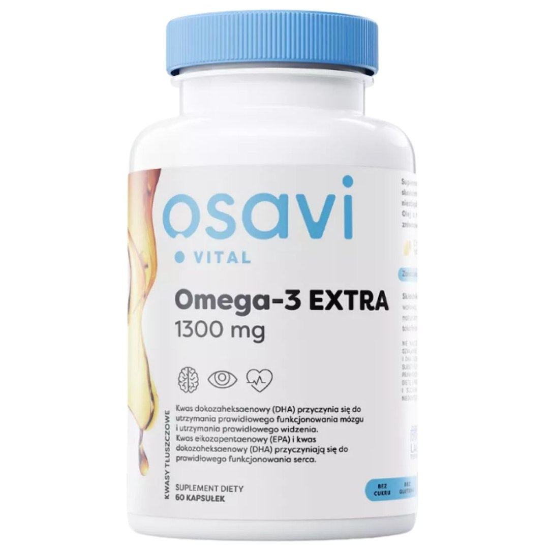 Osavi Omega-3 Extra 1300 mg, citrina - 60 kapsulių