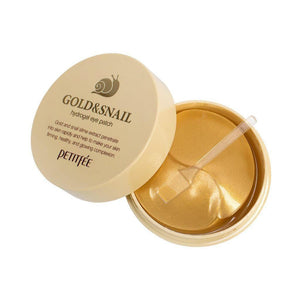 Petitfee Gold&Snail hidrogeliniai akių įklotai - 60 vnt.
