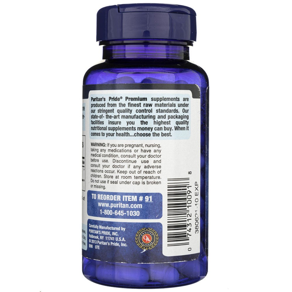 Puritan's Pride L-argininas 500 mg - 100 kapsulių - Magnis.lt
