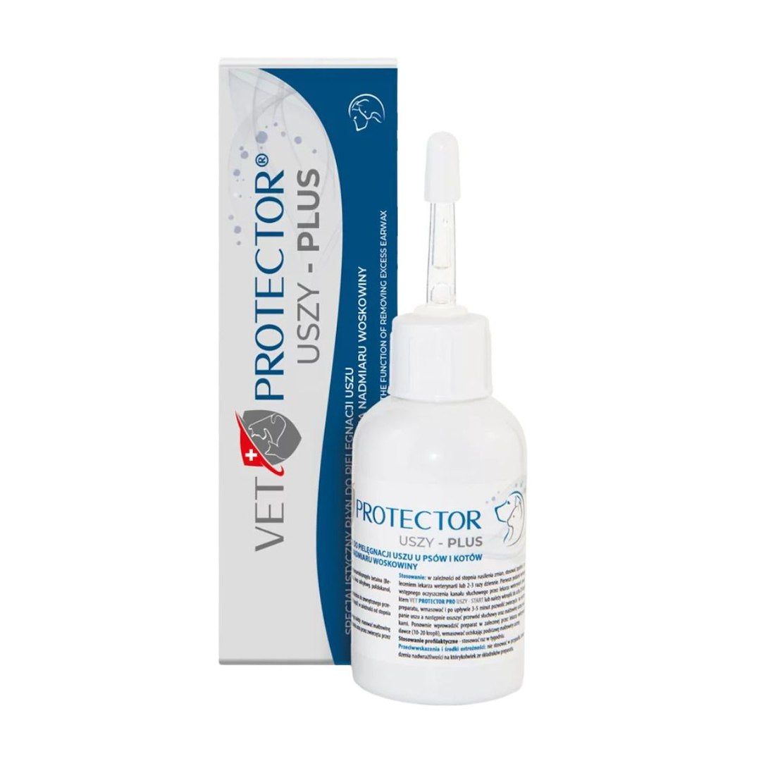 JM Sante Vet Protector Ears Plus šunų ir kačių ausų priežiūros skystis - 50 ml