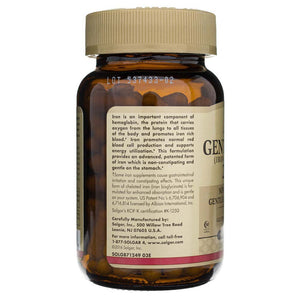 Solgar švelni geležis 25 mg - 90 augalinių kapsulių - Magnis.lt