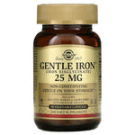 Solgar Gentle Iron, amino rūgščių chelatas 25 mg JAV - 90 kapsulių