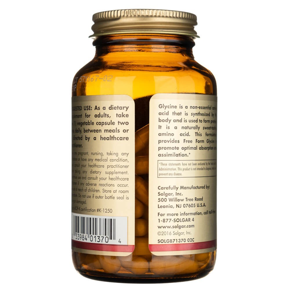 Solgar Glicinas 500 mg - 100 kapsulių