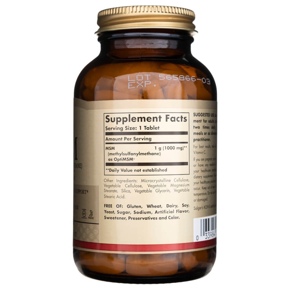 Solgar MSM 1000 mg - 120 tablečių - Magnis.lt
