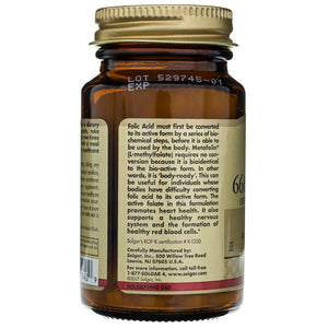 Solgar Folate 400 mcg - 50 tablečių - Magnis.lt