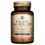 Solgar Folate 666 mcg DFE (Metafolin® 400 mcg) - 100 tablečių - Magnis.lt
