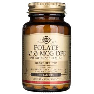 Solgar Folate 1333 mcg DFE (Metafolin® 800 mcg) - 100 tablečių
