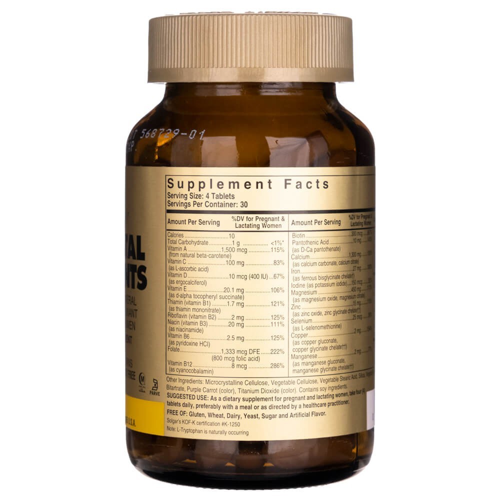 Solgar Prenatal Nutrients - 120 tablečių - Magnis.lt
