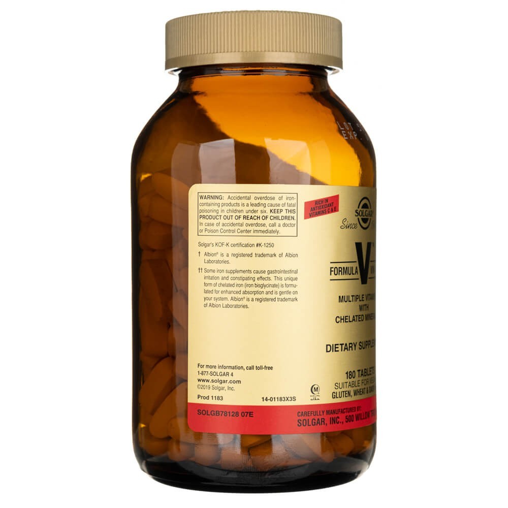 Solgar formulė VM-75 - 180 tablečių