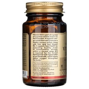 Solgar vitaminas B12 1000 mcg - 100 grynuolių - Magnis.lt