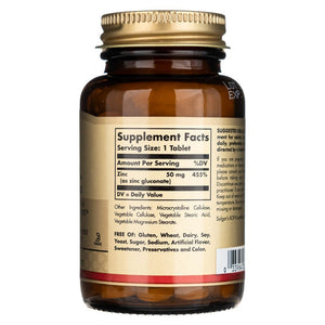 Solgar Cinkas 50 mg - 100 tablečių - Magnis.lt