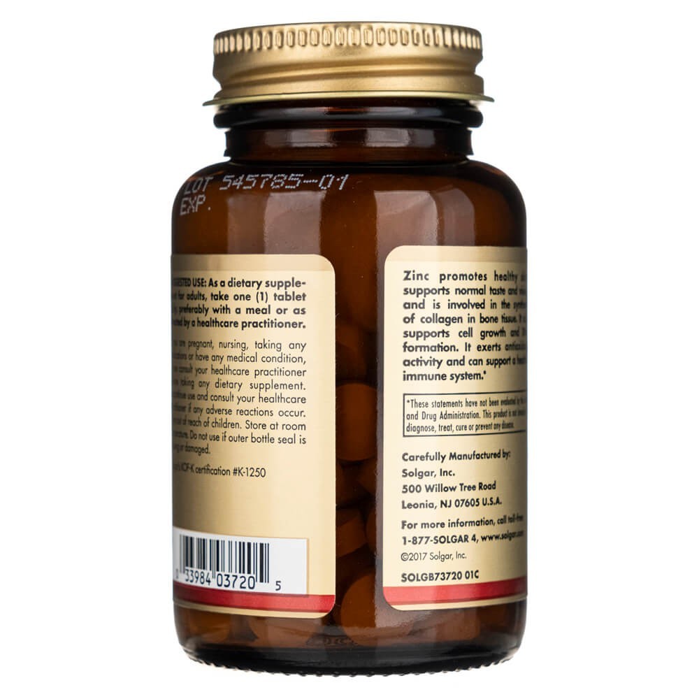 Solgar Cinkas 50 mg - 100 tablečių - Magnis.lt