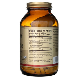 Solgar Kalcis 600 (iš austrių kriauklių su vitaminu D3) - 240 tablečių