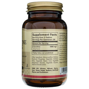 Solgar L-karnitinas 500 mg - 60 tablečių - Magnis.lt