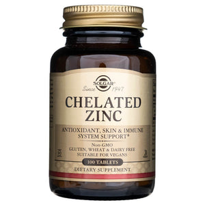 Solgar chelatinis cinkas - 100 tablečių - Magnis.lt