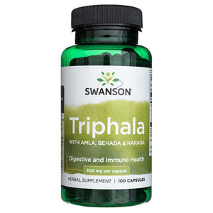 Swanson Triphala su amla, Behada ir Harada 500 mg - 100 kapsulių - Magnis.lt