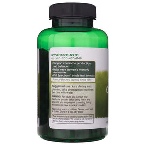 Swanson Full Spectrum Chasteberry Fruit 400 mg - 120 kapsulių - Magnis.lt