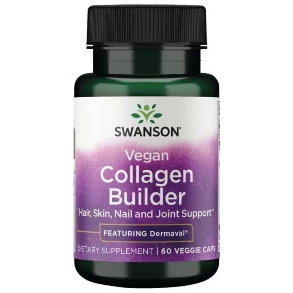 Swansonan Collagen Builder, Dermaval - 60 kapsulių