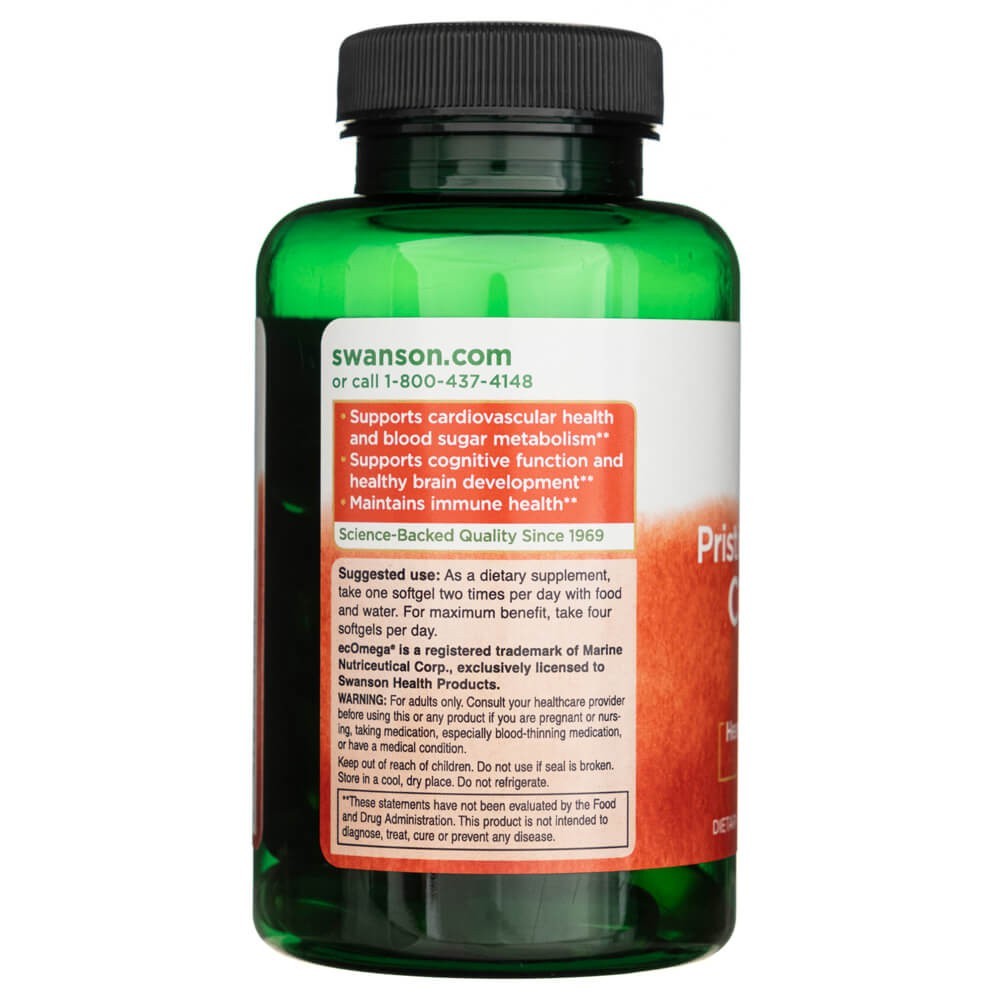 Swanson menkių kepenų aliejus - norvegiško grynumo 1000 mg - 60 kapsulių
