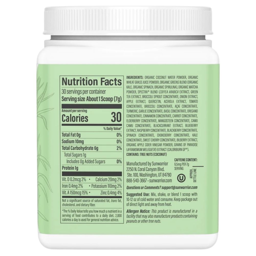 Sunwarrior Shape Thermo Greens, natūralūs - 210 g