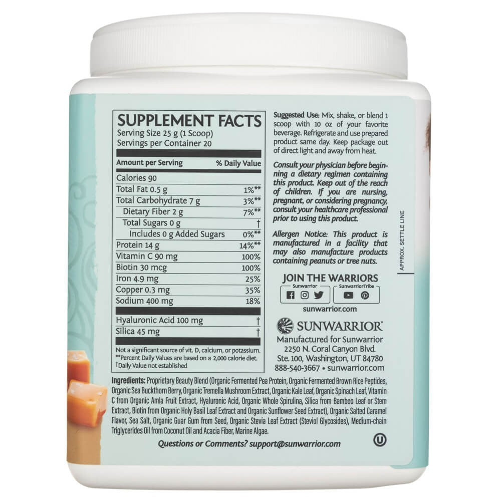 Sunwarrior kolageną formuojantys baltymų peptidai Sūdyta karamelė - 500 g