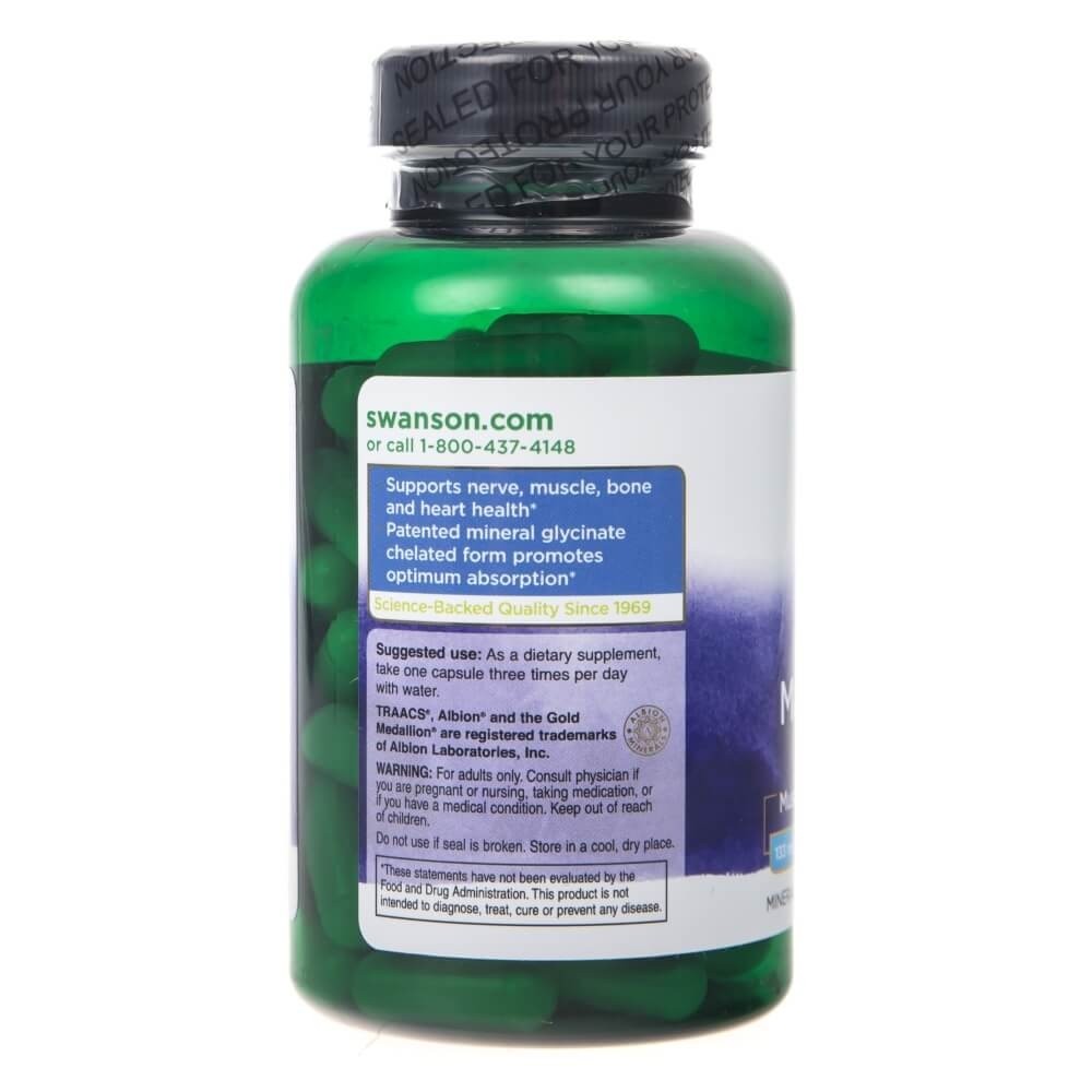 Swanson Albion magnio chelatas 133 mg - 90 kapsulių - Magnis.lt