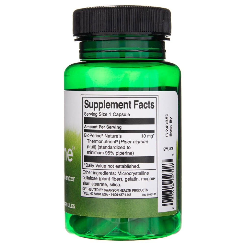 Swanson BioPerine 10 mg - 60 kapsulių - Magnis.lt