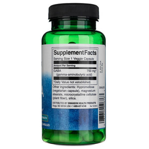 Swanson GABA - maksimalus stiprumas 750 mg - 60 kapsulių