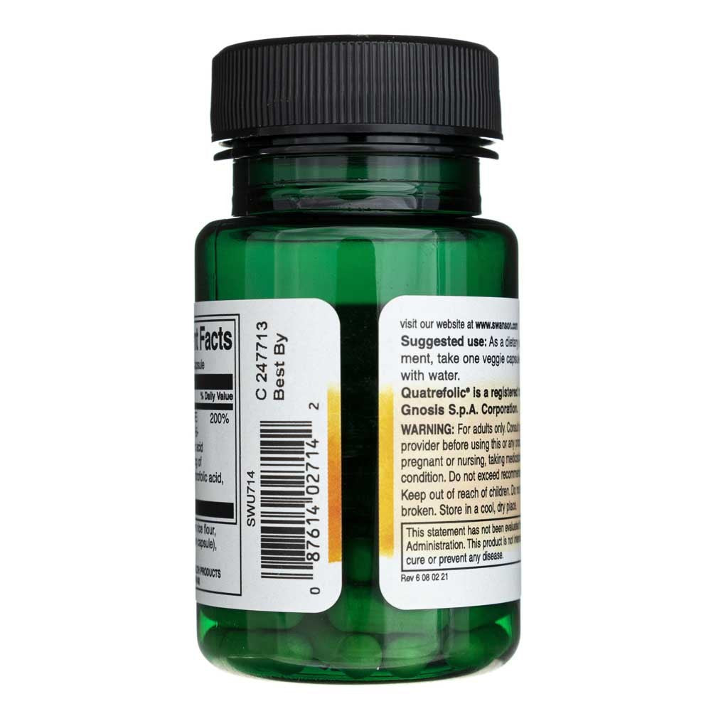 Swanson folio rūgšties 5-metiltetrahidrofolio rūgštis 800 mcg - 30gie Caps - Magnis.lt