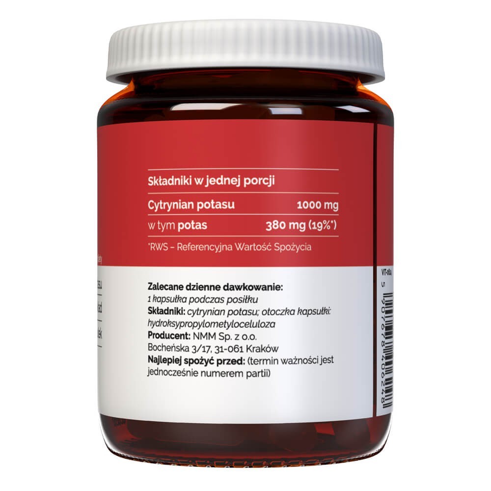 Vitaler kalio citratas 380 mg - 60 kapsulių