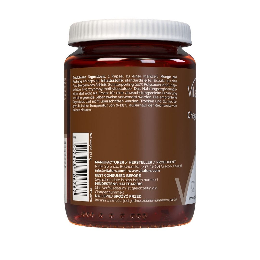 Vitaler's Chaga 500 mg - 60 kapsulių