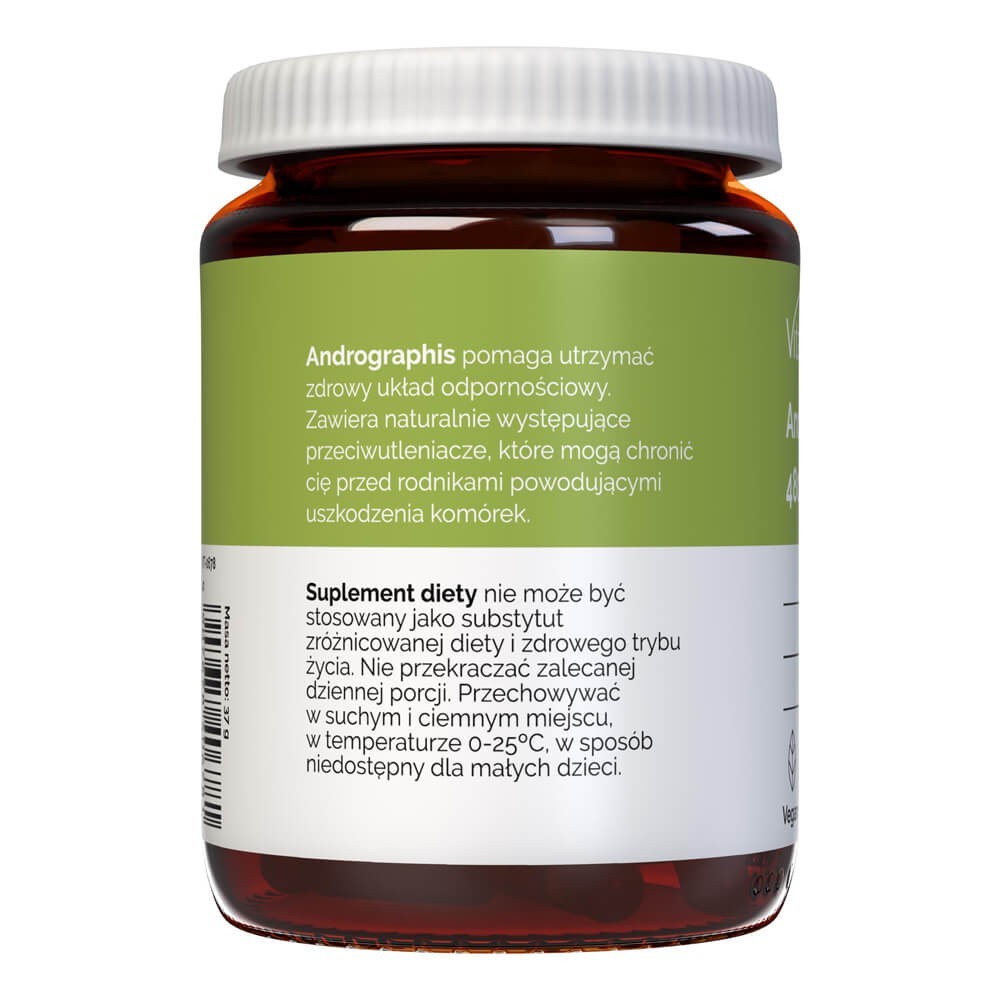 Vitaler's Andrographis 480 mg - 60 kapsulių