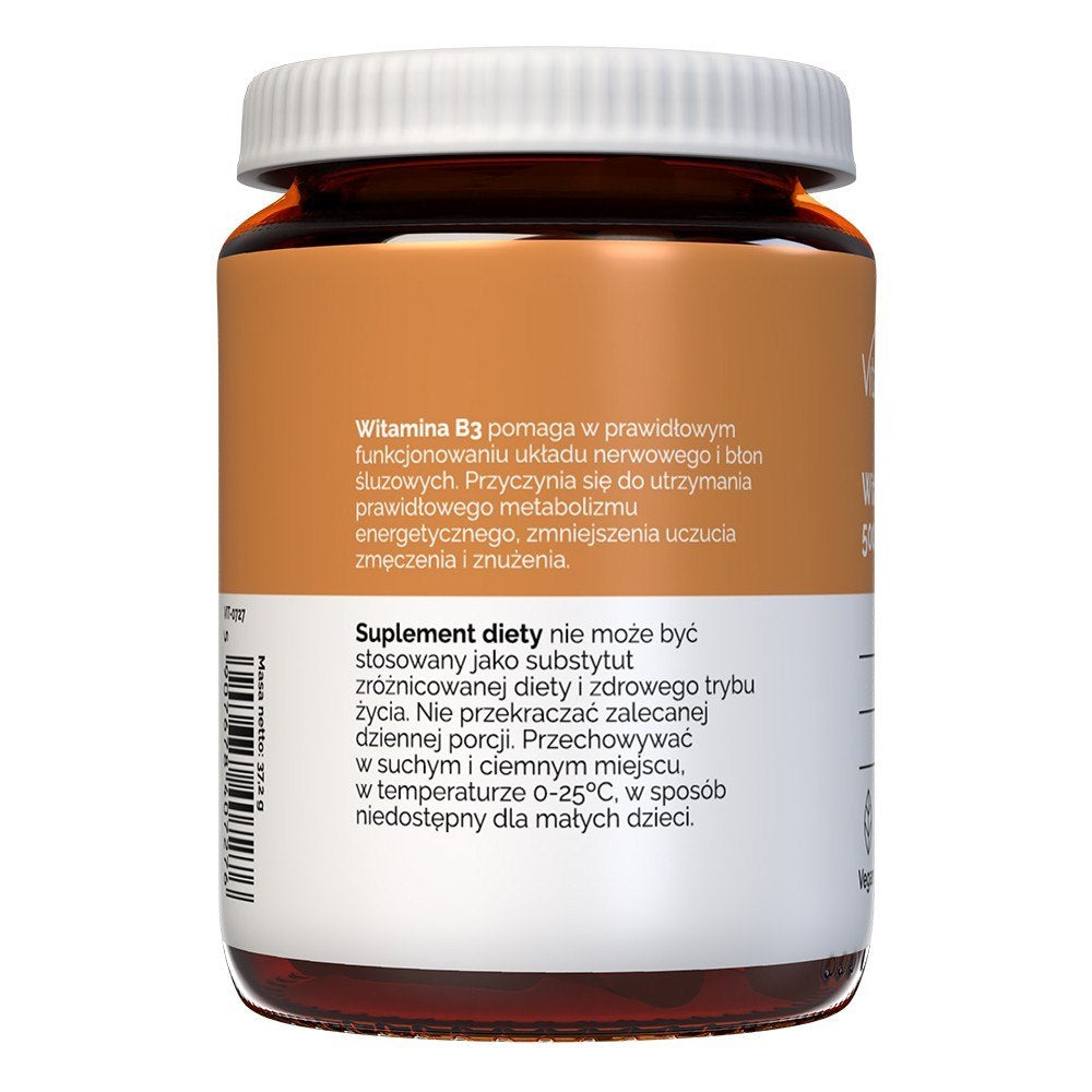 Vitaminas B3 500 mg - 60 kapsulių