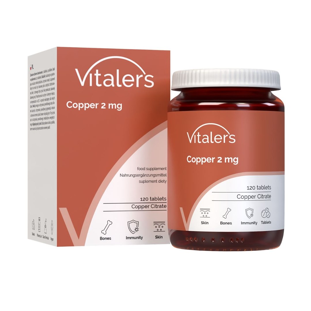 Vitaler's Copper 2 mg - 120 tablečių