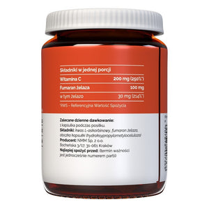 Vitaler's Organic Iron 30 mg - 60 kapsulių