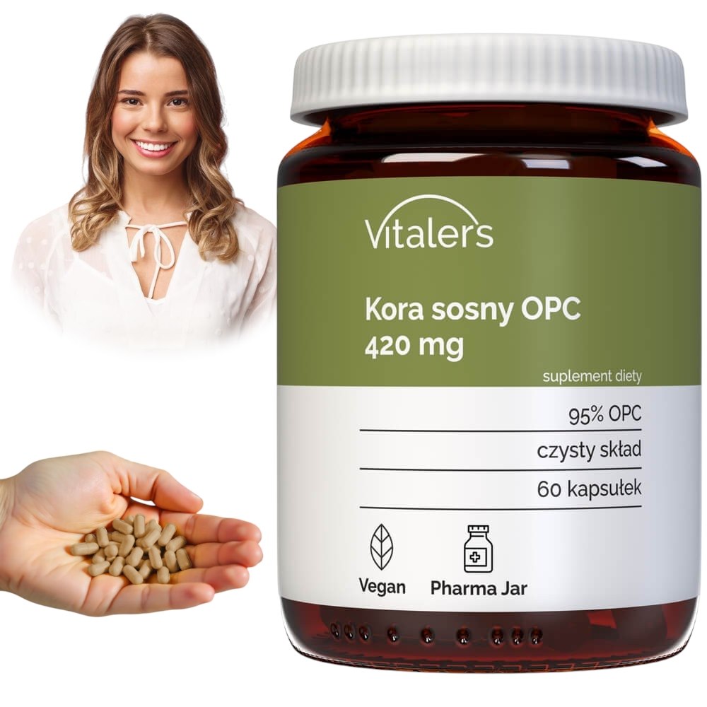 Vitalers - Pušų žievė 420 mg 60 kapsulių